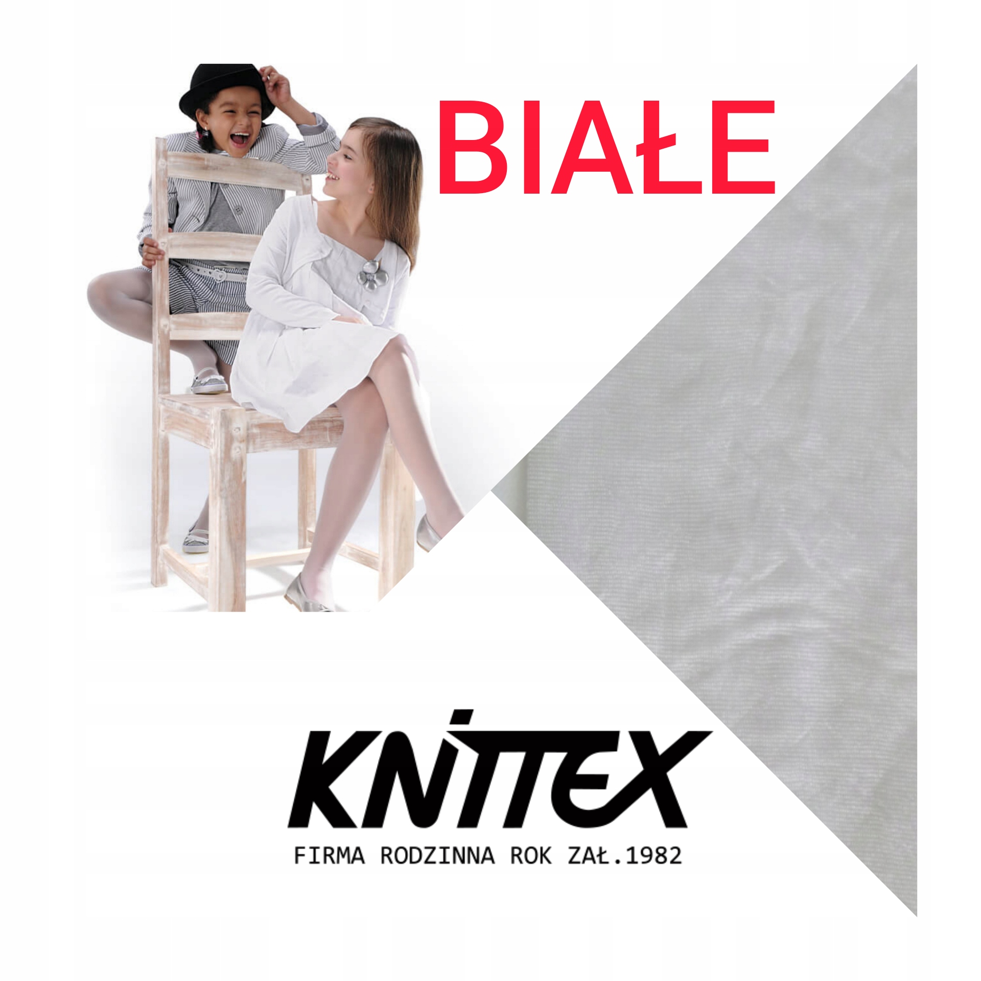 

Rajstopy dziewczęce Białe 20den.KNITTEX 134-140