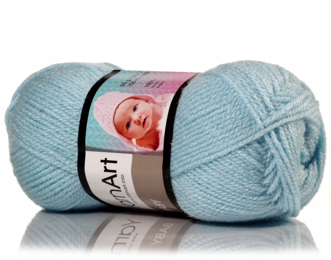 Włóczka Yarnart Baby Nr 215 Niebieska