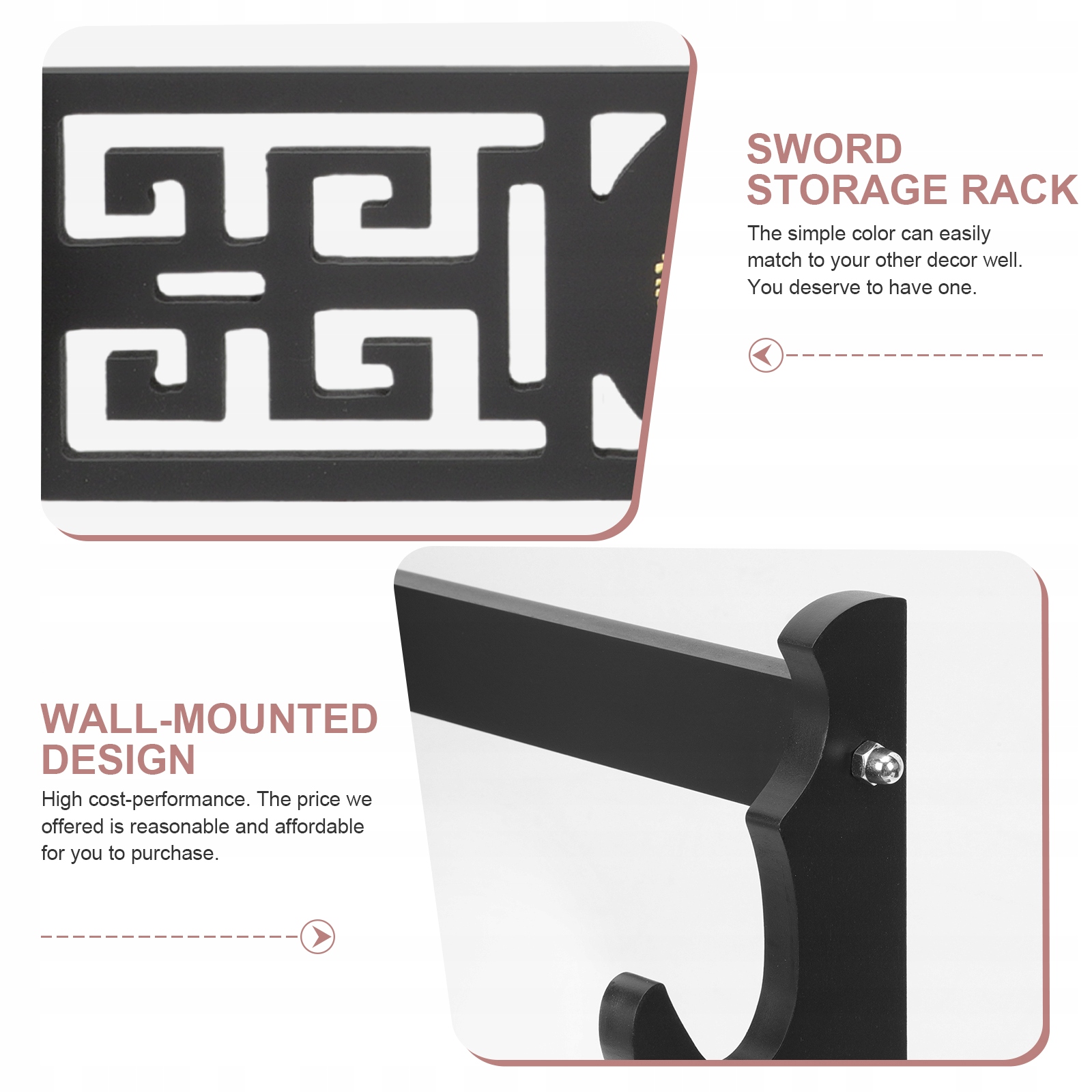 Uchwyt ścienny do fletu, stojak na miecze Model 5467662141943138901