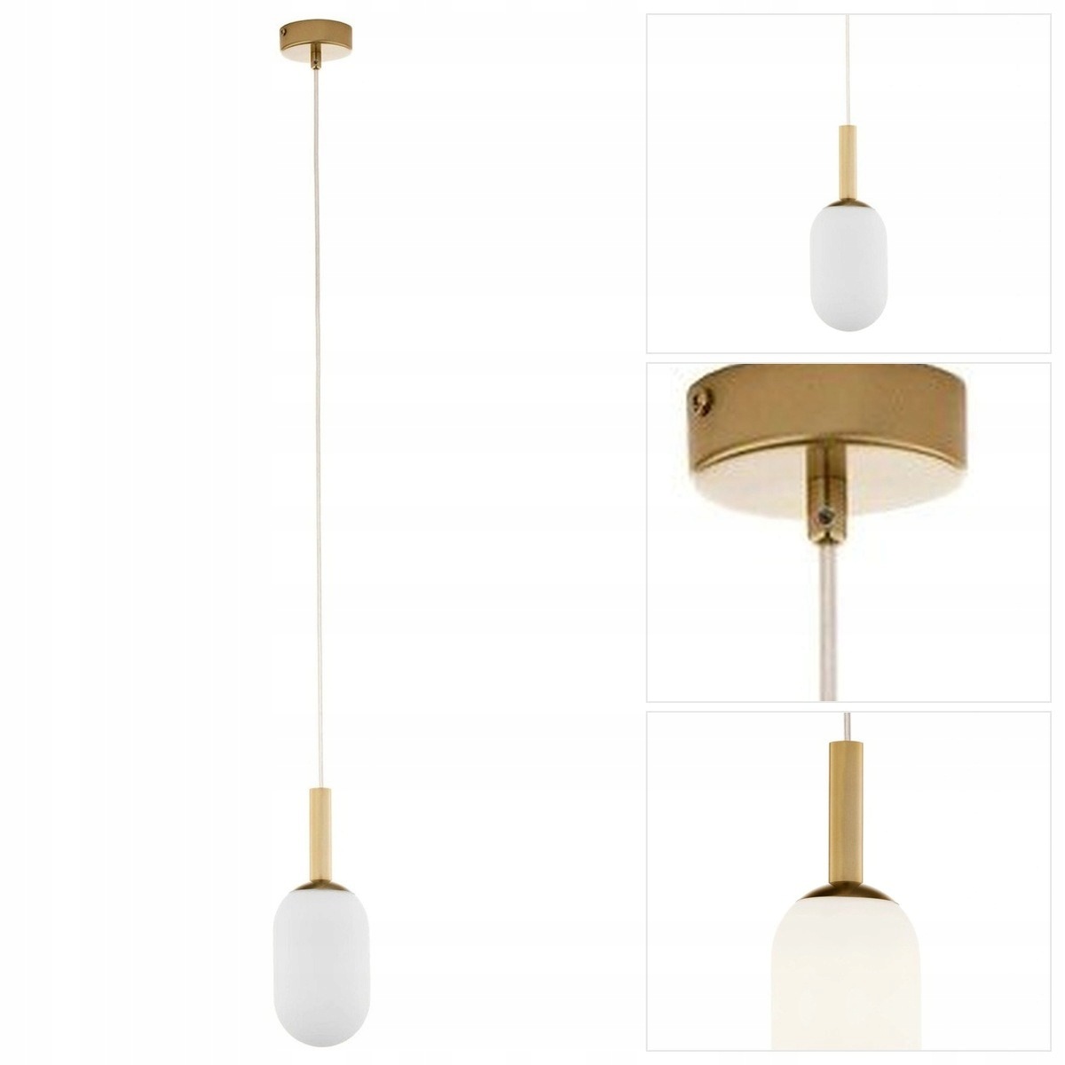 Závěsná lampa Pluum zlatá v pracovně s vyřezávanou formou Sigma Lighting