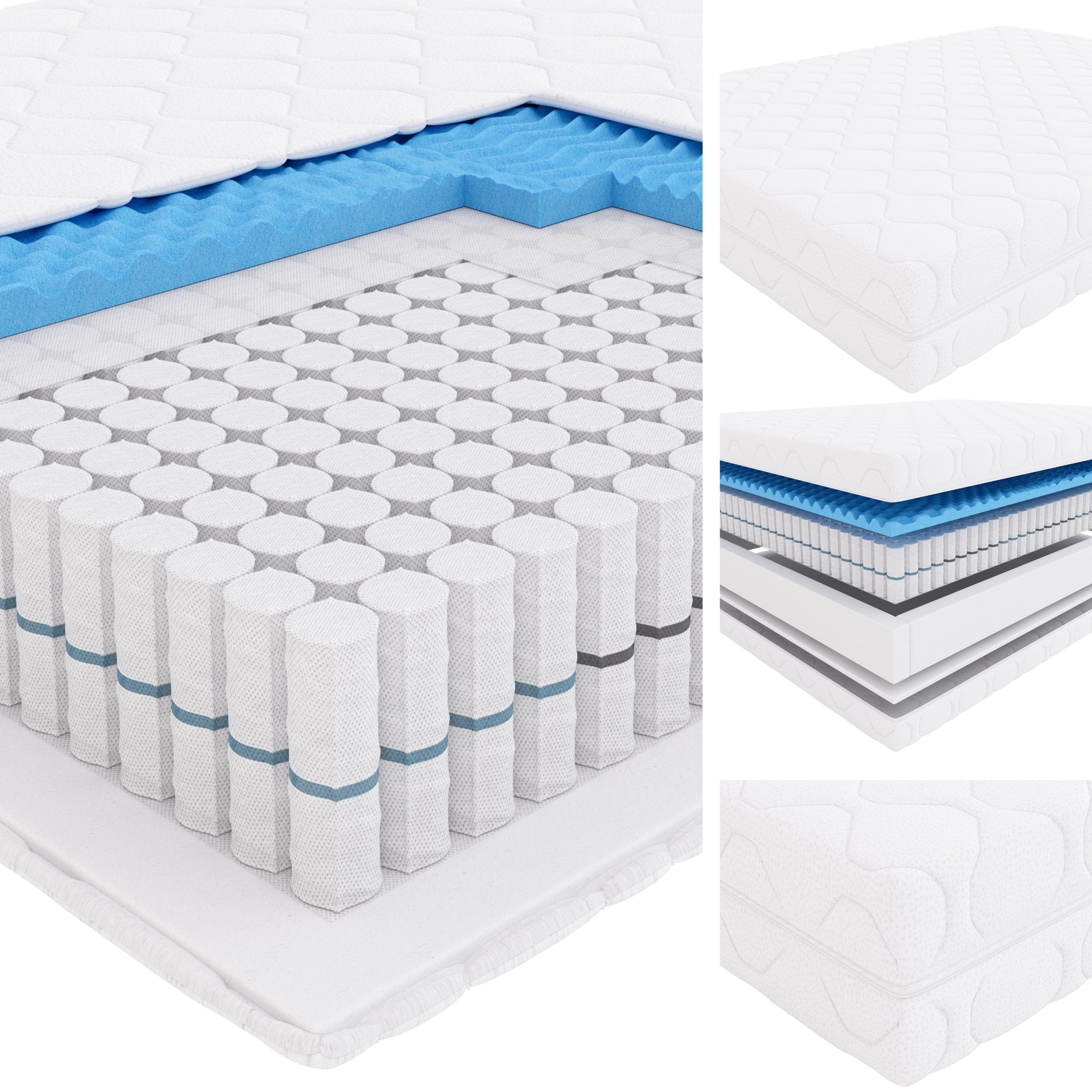 Materac 140x200 Kieszeniowy Haven By Hilding Anders Twardy H3