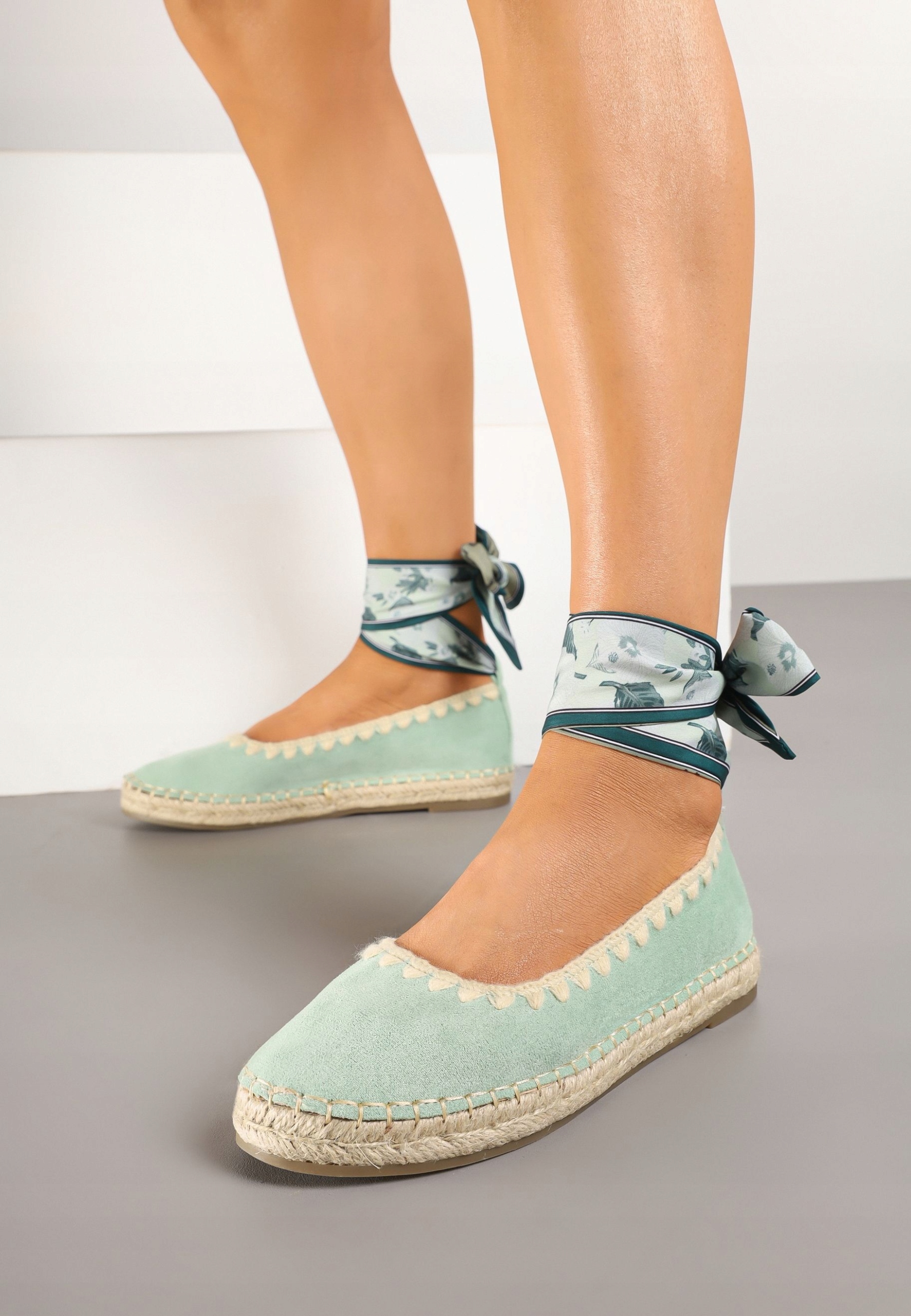 Zelené ploché ležérní espadrilky Renee 39