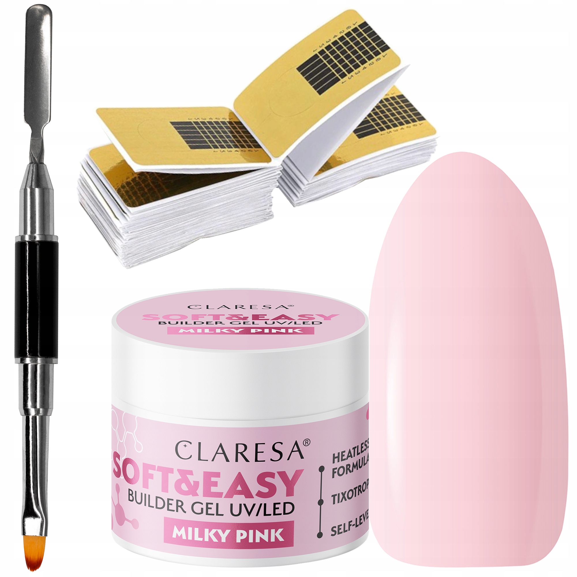 

Claresa Zestaw Do Żeli Milky Pink 45G