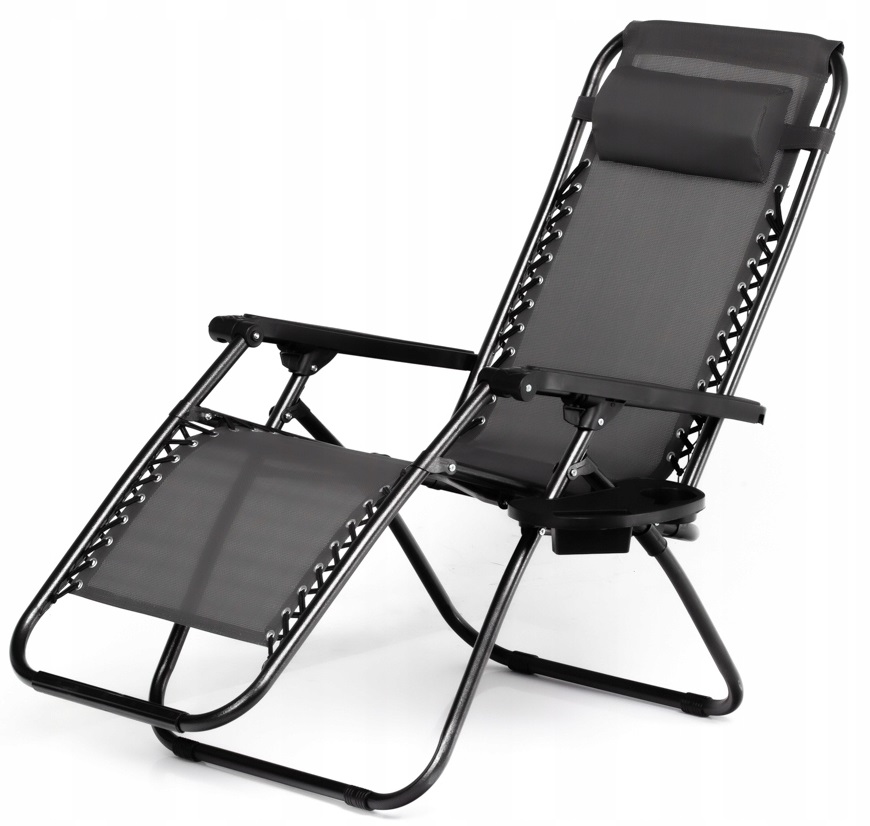 LEŻAK OGRODOWY PLAŻOWY FOTEL SKŁADANY ZERO GRAVITY TURYSTYCZNY KRZESŁO 2w1 EAN (GTIN) 5907745916663