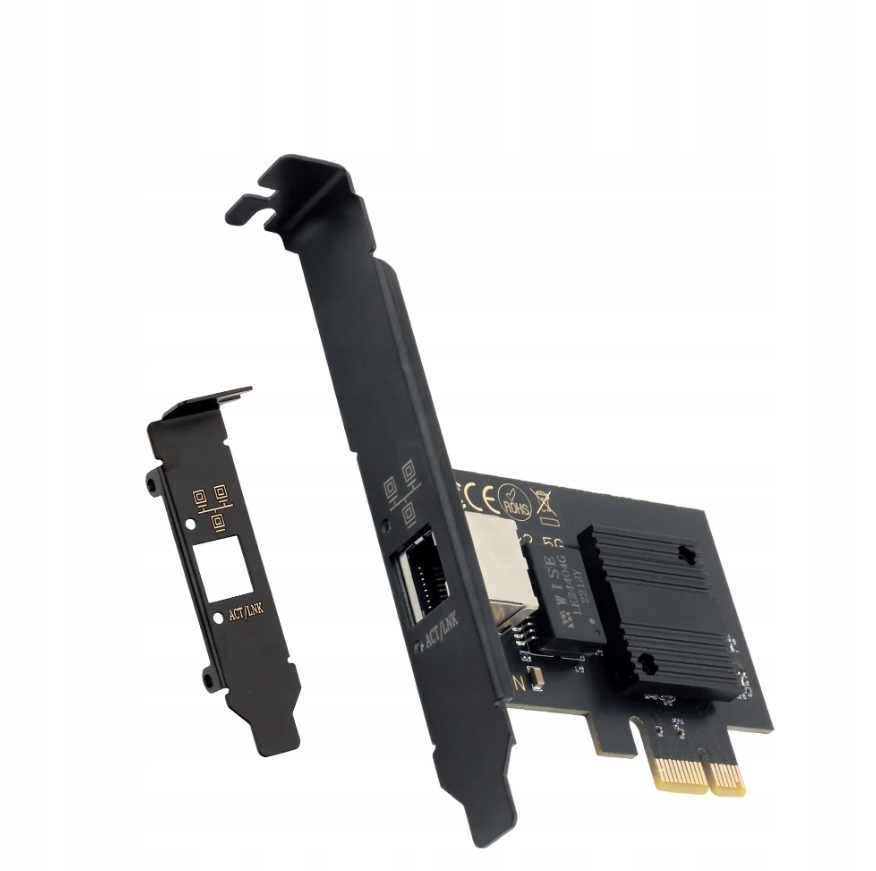 Síťová Karta Pci-e RJ45 Lan 2500Mbps 2,5G čip Intel i225 pro počítač