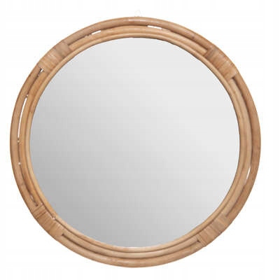 

Lustro Okrągłe 60cm Piękne Rattan