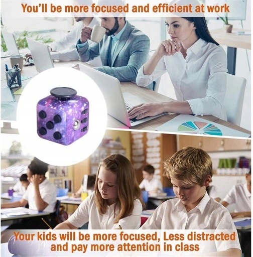 KOSTKA ANTYSTRESOWA FIDGET CUBE Galaktyka Marka inna