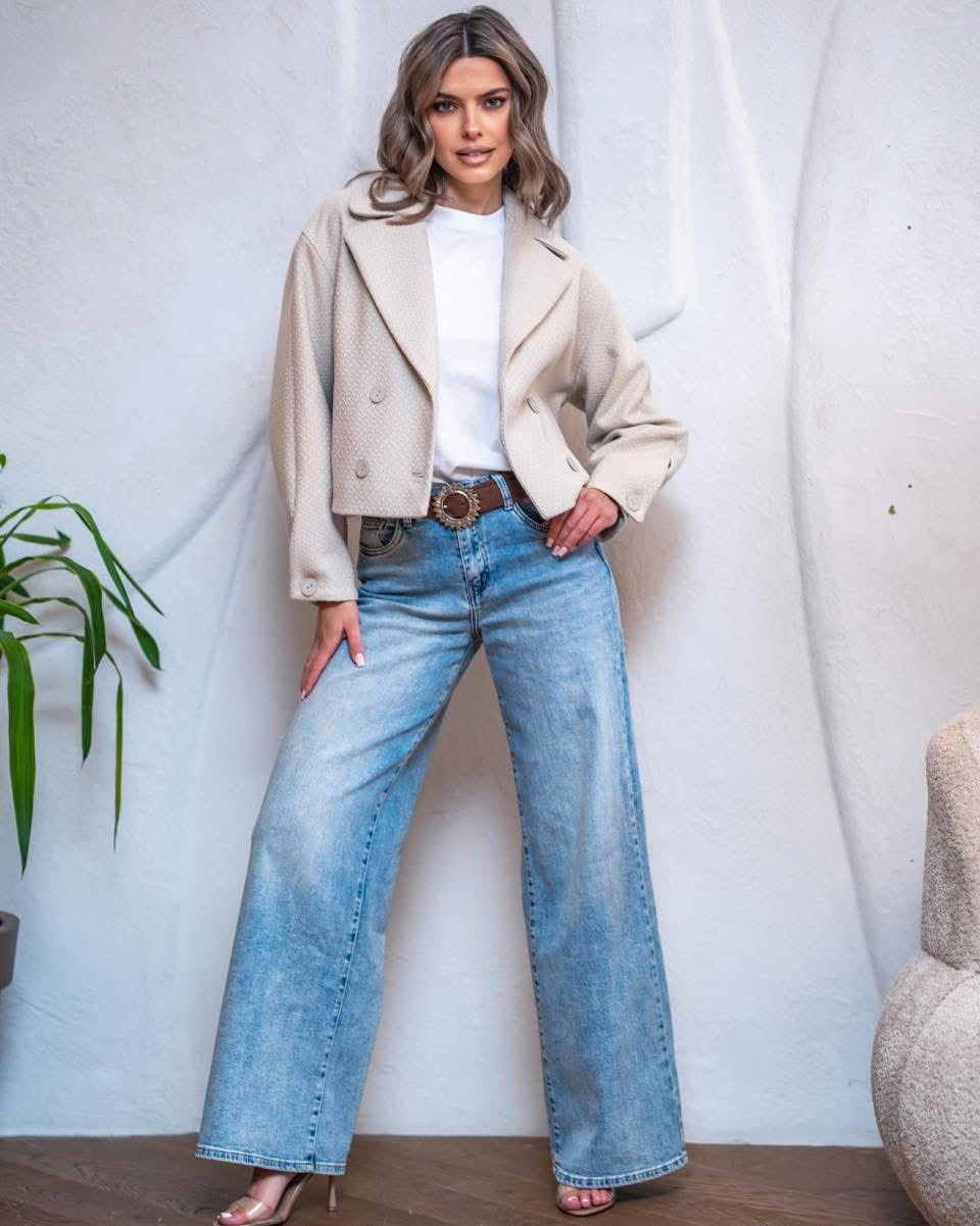 Zelená mátová bunda Krátká Model 1080 Lalous velikost L