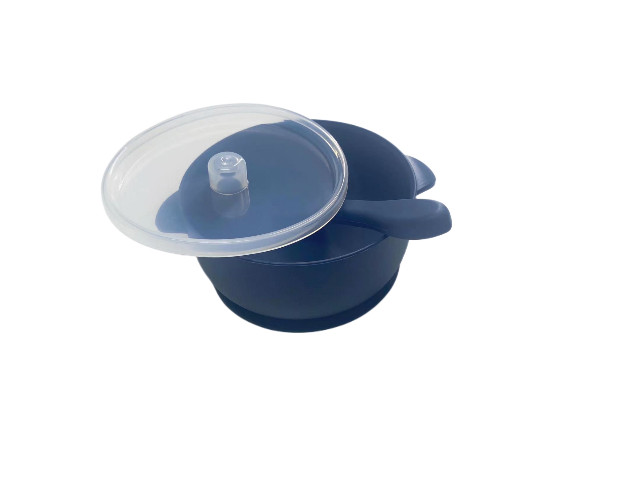 SILIKONOWA MISKA Z PRZYSSAWKĄ PRZYKRYWKĄ I ŁYŻKĄ Rodzaj miseczka