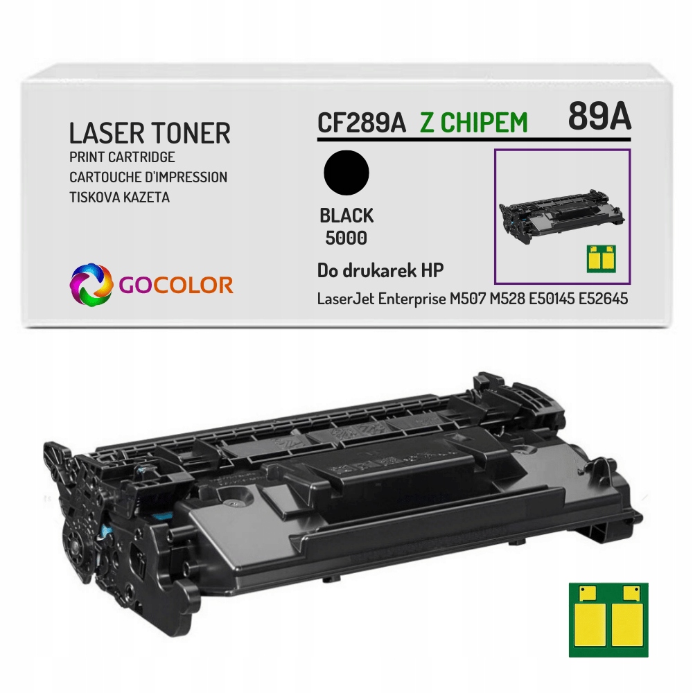 Nowy Toner 89A CF289A Z Chipem do Hp LaserJet Enterprise M507dn Mfp M528dn
