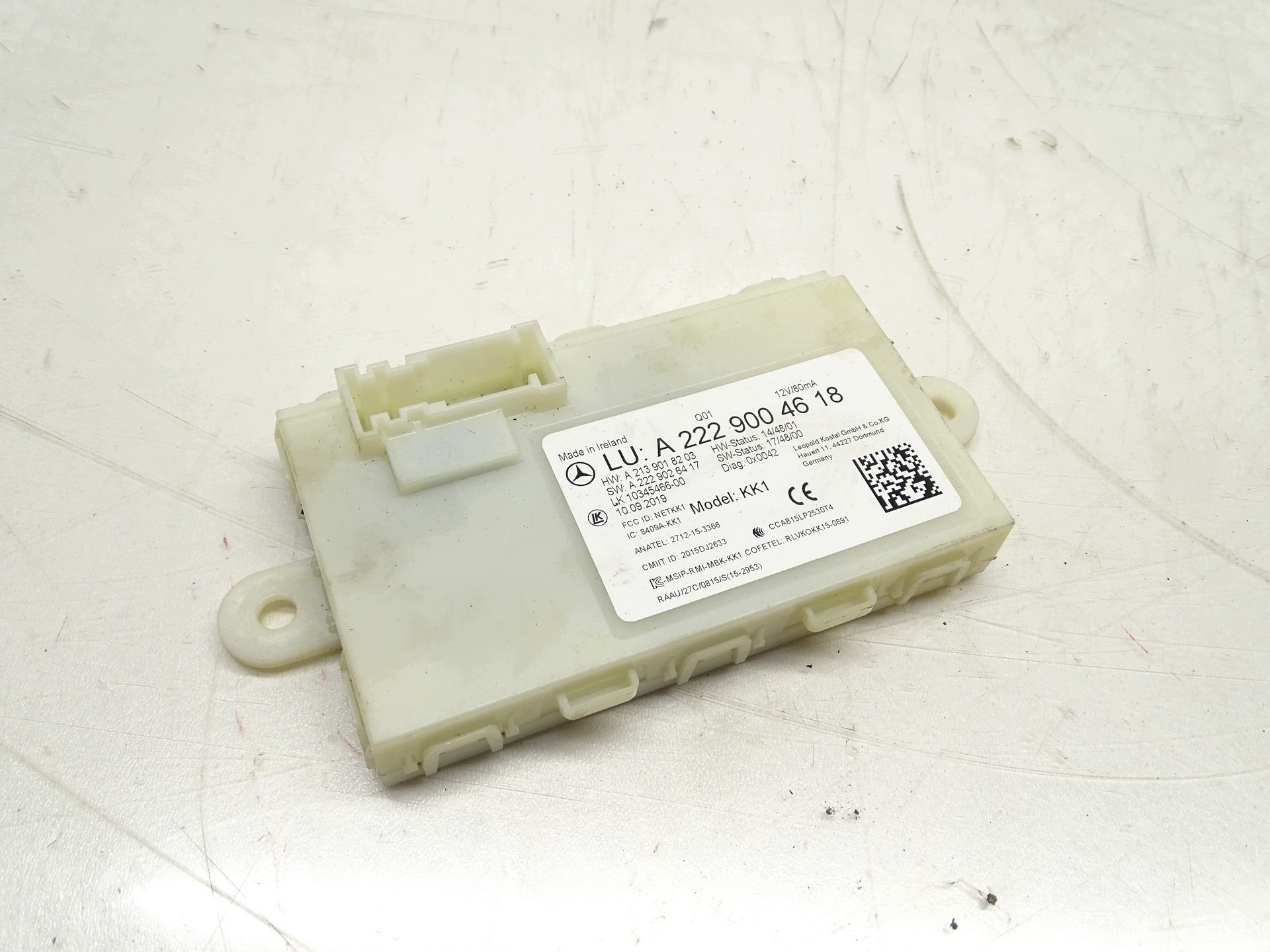 module control unit KAYLESS MERCEDES W213 A2229004618