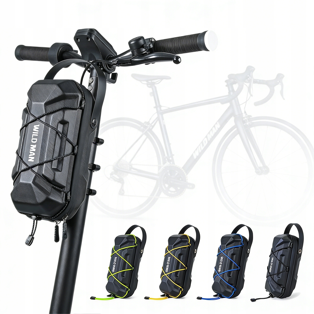 Torba Na Hulajnogę Sakwa Na Kierownicę 3L Usztywniana Wodoodporna Czarna