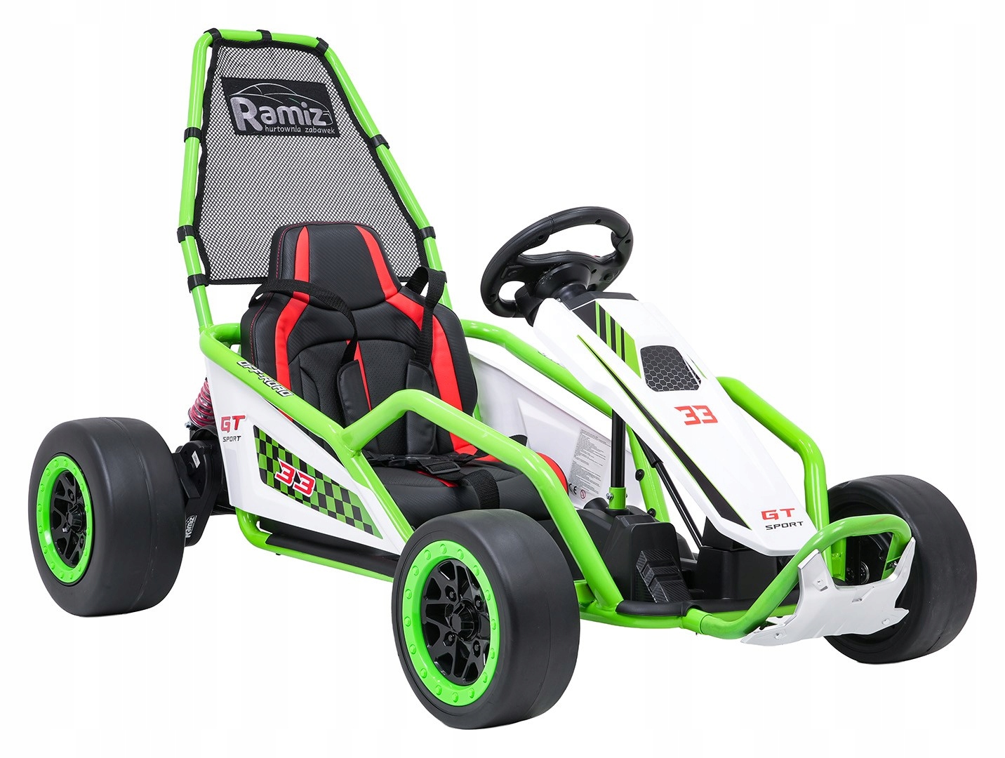 terenowe autko na akumulator Gokart Tornado funkcja driftu siatka 4x4