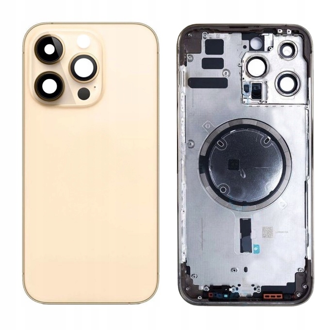 Obudowa Korpus Tył Ramka Obudowy Do Apple iPhone 14 Pro Gold Złoty Kpl.