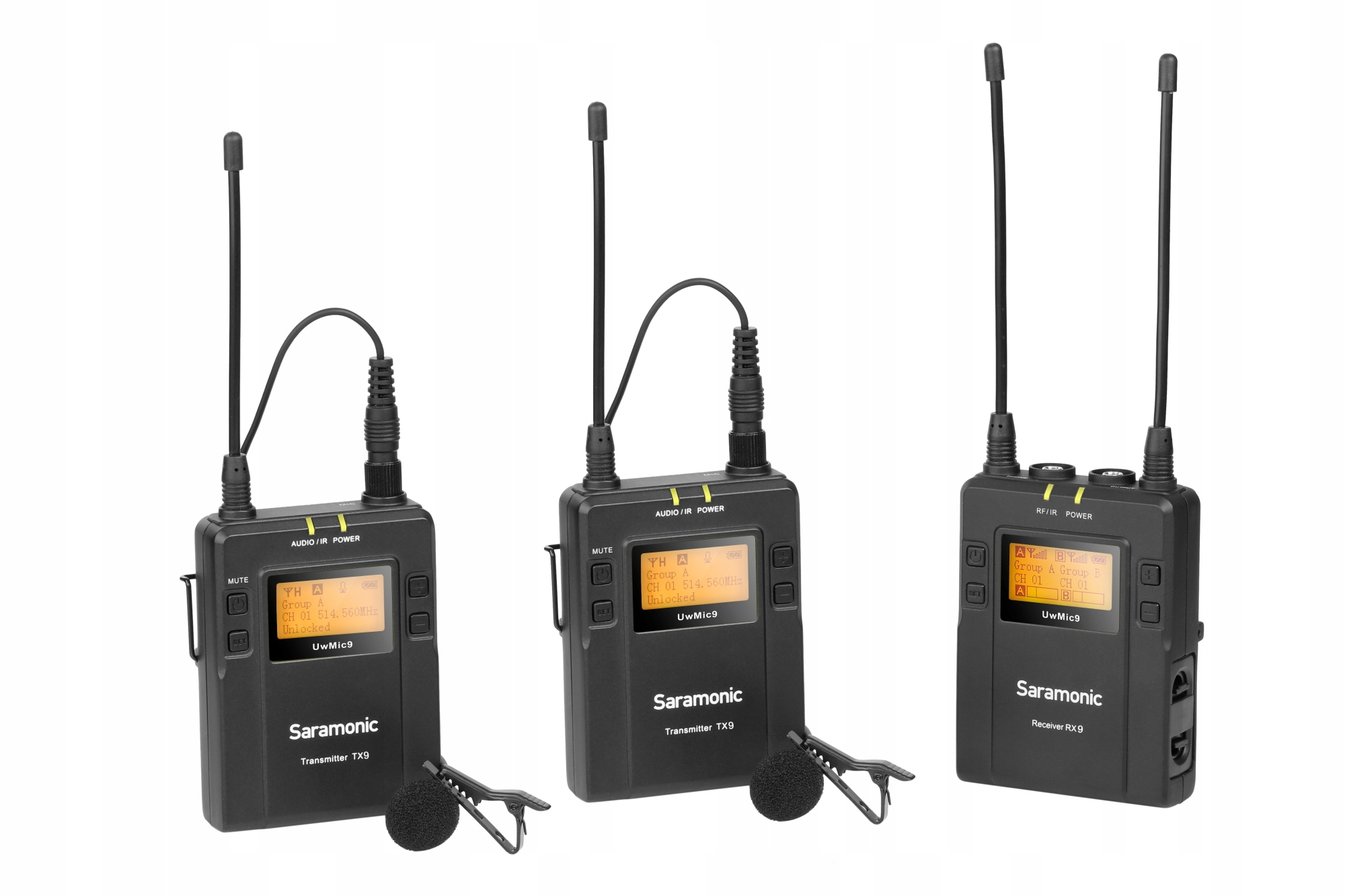 

Mikroport Bezprzewodowy Saramonic RX9+TX9+TX9
