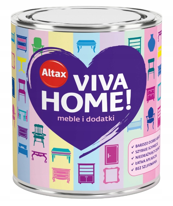 ALTAX VIVA HOME 0,75L - MAT - 10 KOLORÓW DO WYBORU