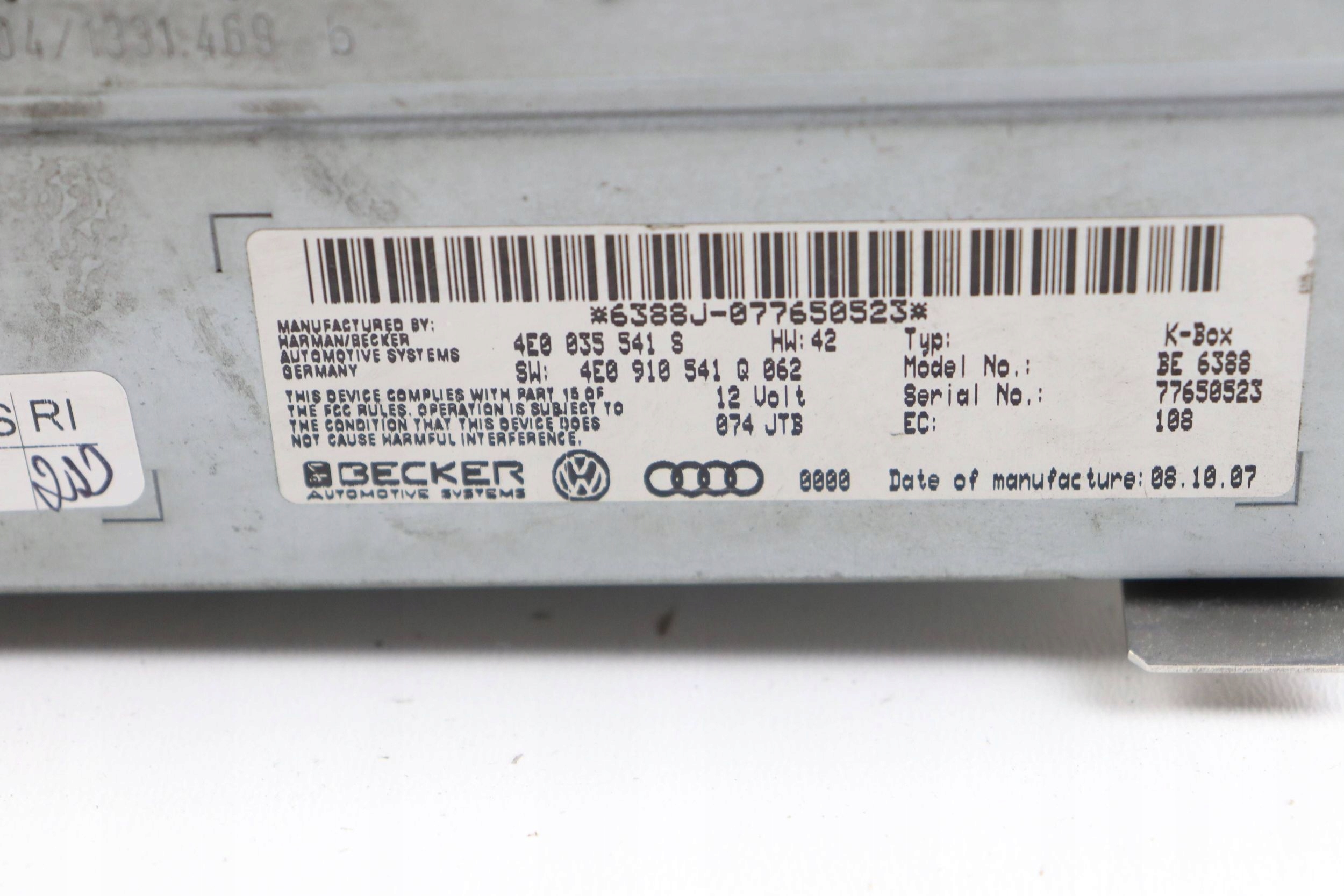AUDI A6 C6 Q7 4L module control unit TUNER RADIA 4E0035541S 4E0910541Q