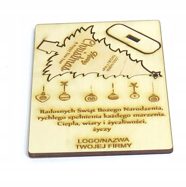 KARTKA ŚWIĄTECZNA EKO CHOINKA PREZENT FIRMOWY MC51