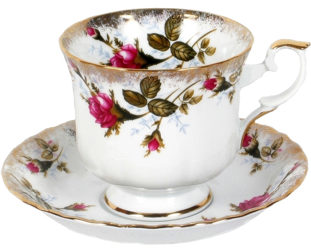 

B013 Filiżanka Spodek Złocona Róża Iwona Chodzież