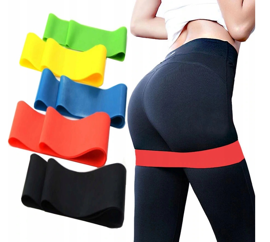 

5x Gumy Taśmy Do Ćwiczeń Taśmy Fitness Zestaw