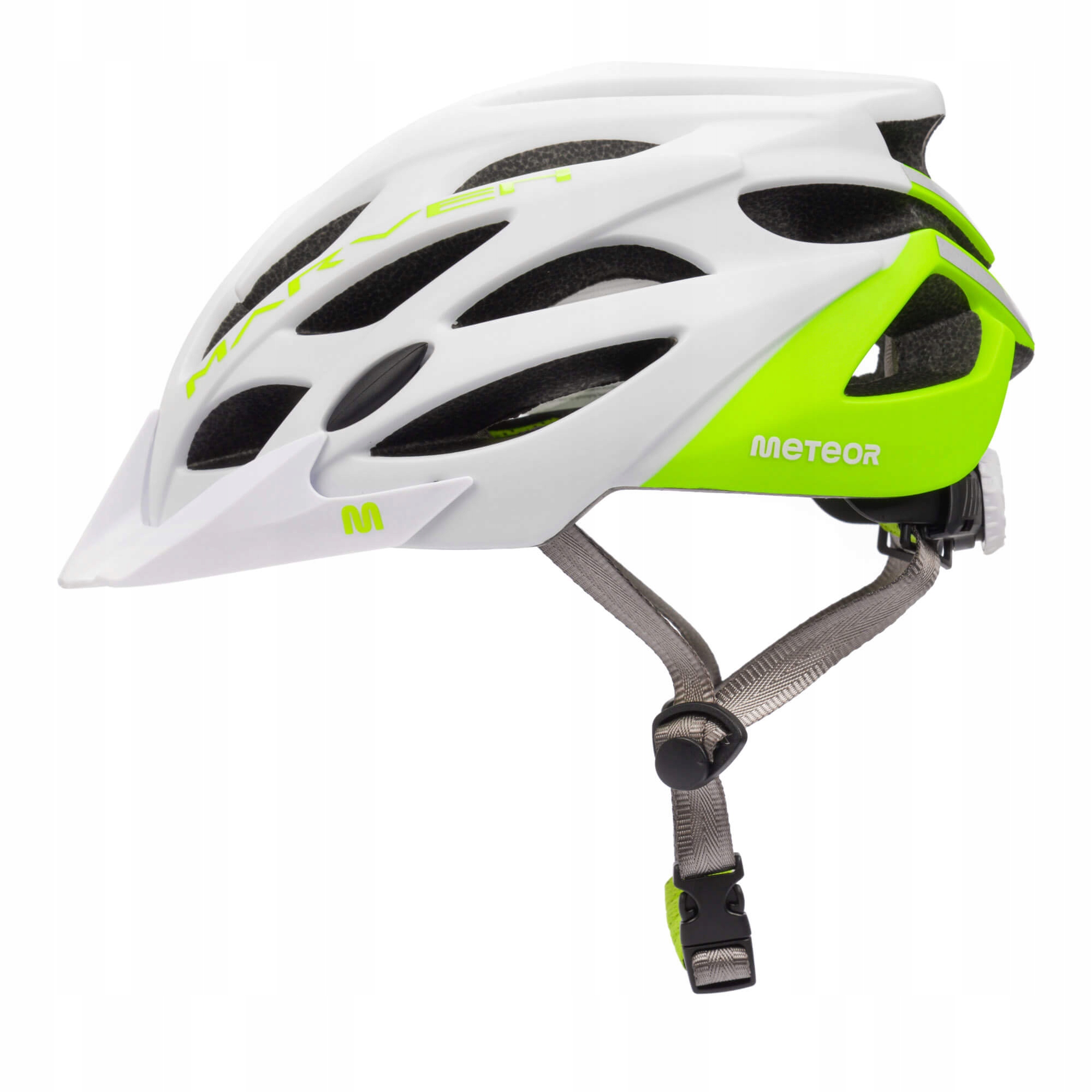 Kask Rowerowy Regulowany Meteor Marven L 58-61cm siatka otwory wentylacyjne