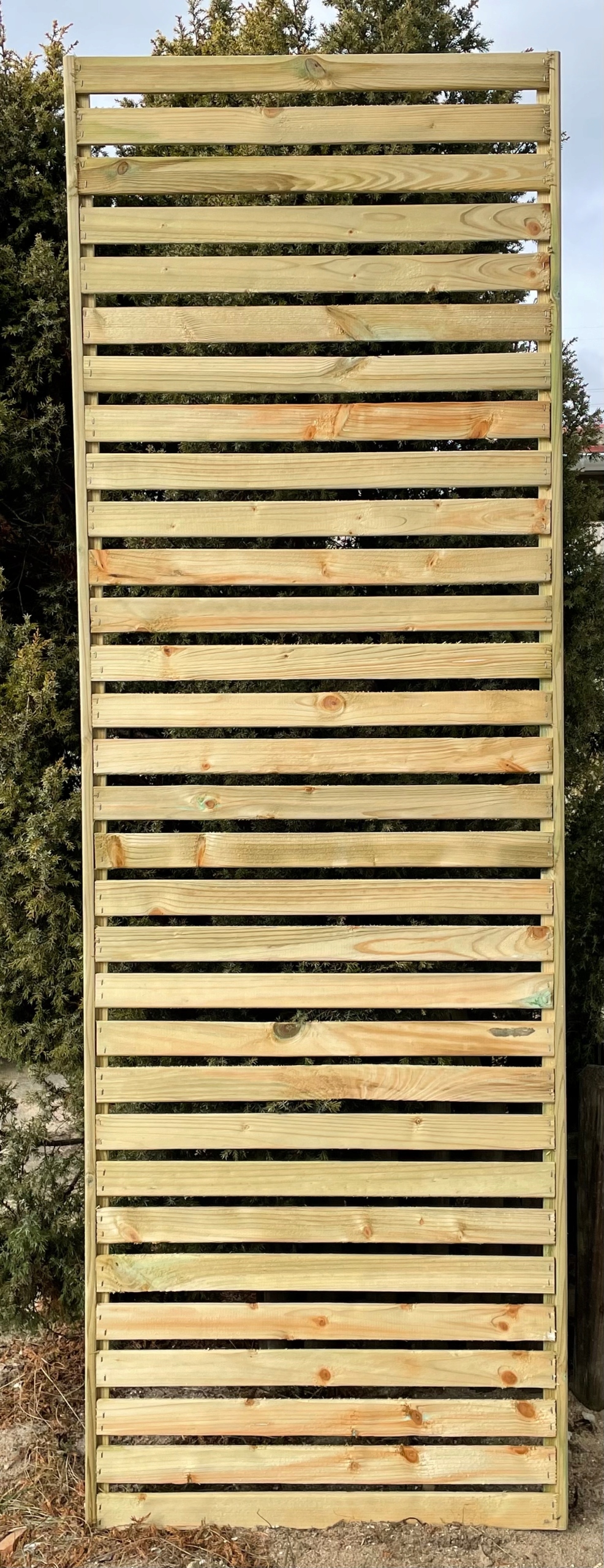 płot listwowy, ażurowy na balkon 180x35cm