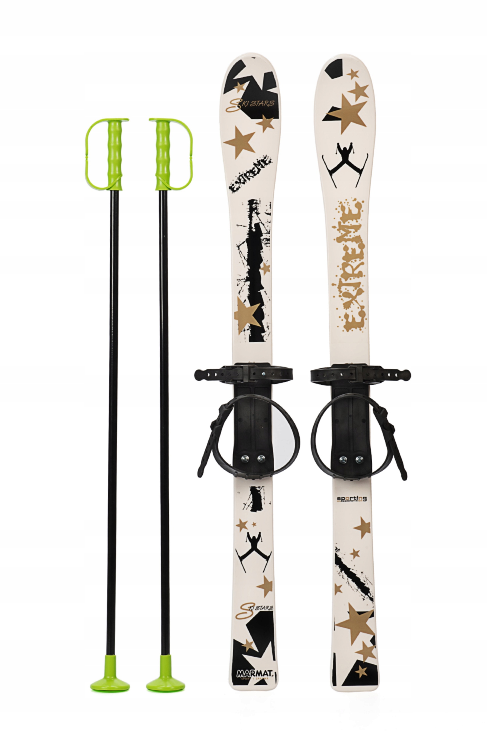 Narty 90 cm dla dzieci Kijki wiązania na Buty narki dziecięce kije