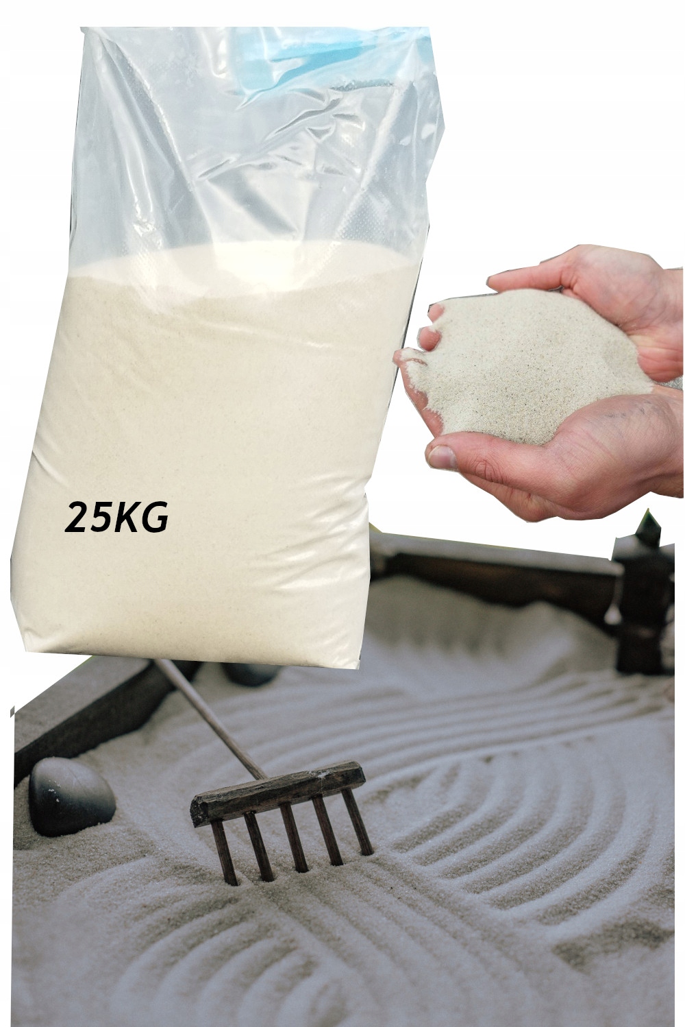 

Piasek Do Piaskownicy Czysty Z Atestem Jasny 25KG