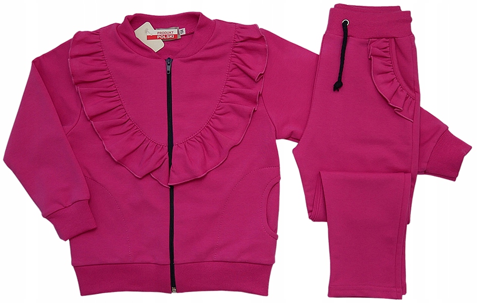 

Dres dla Dziewczynki z Falbankami 128 amarant