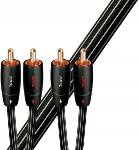 AudioQuest 0,6m Tower Rca audio kabel 0,6 m 2 x Rca Černý