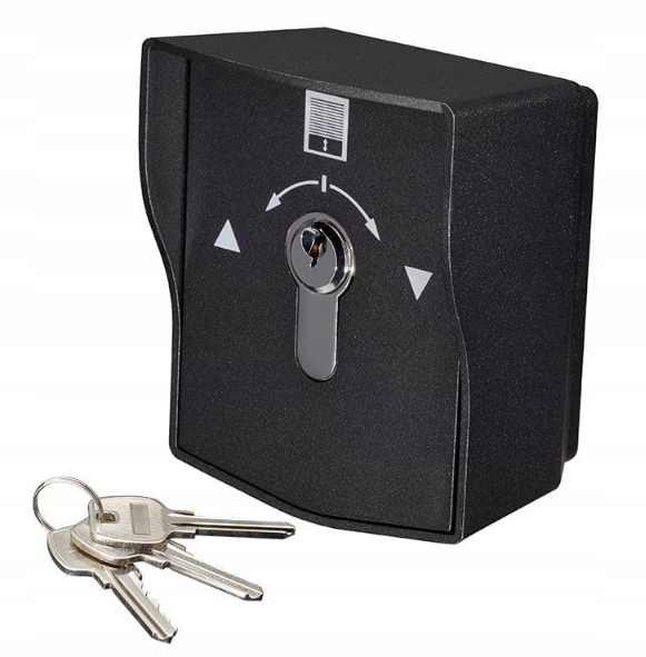 Klíčový spínač pro rolety KS-3RW kovový na omítku IP65