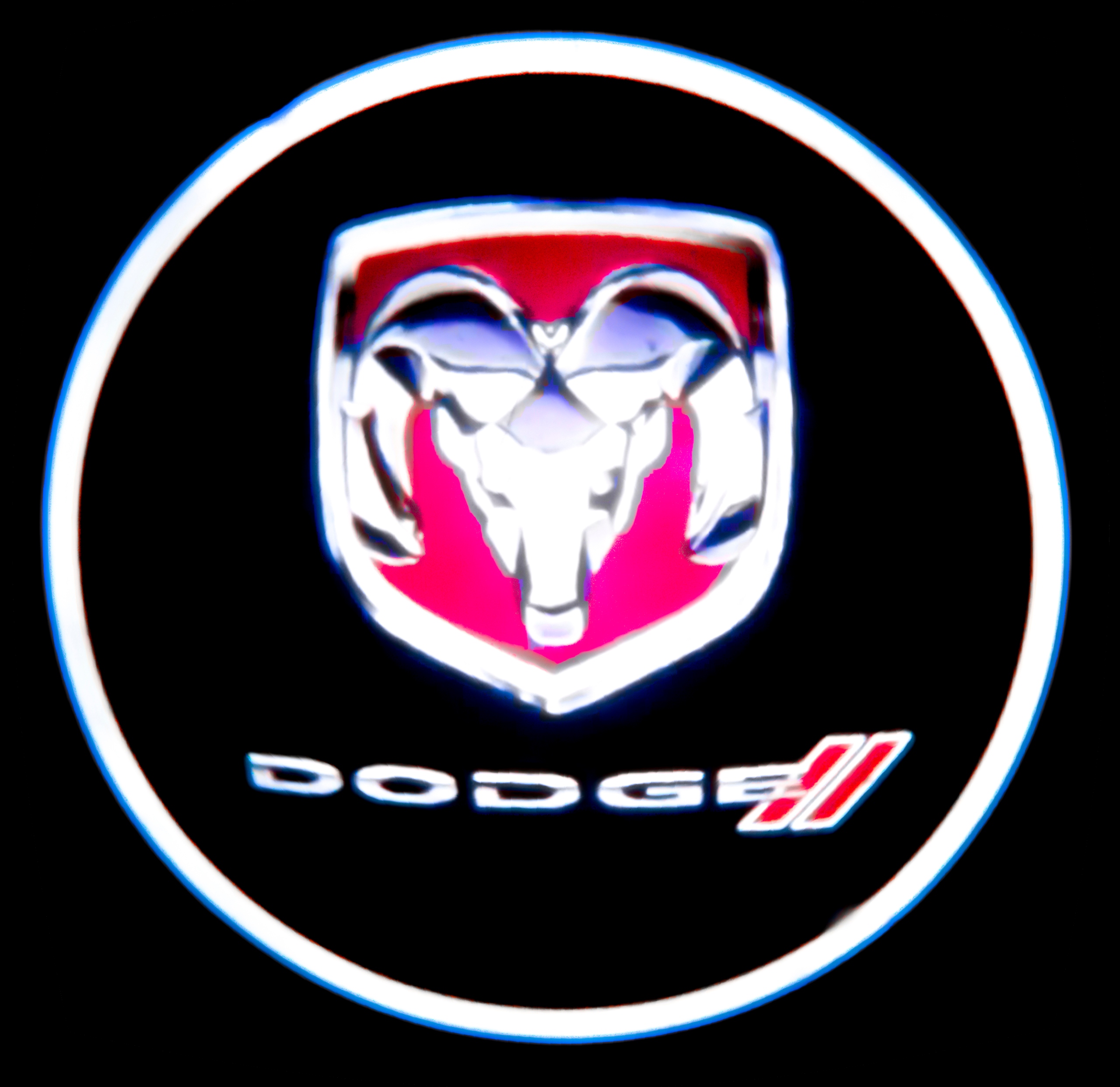 ZESTAW 2x PROJEKTOR LED LOGO DODGE CHARGER AVENGER MAGNUM HOLOGRAM RZUTNIK EAN (GTIN) 5904703621447