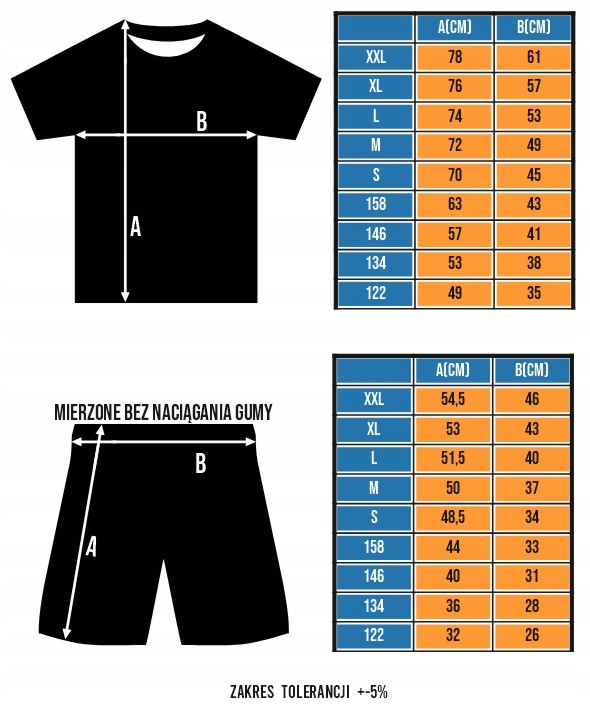 STRÓJ PIŁKARSKI Z WŁASNYM NADRUKIEM NAPISEM (L) KOMPLET SPORTOWY Marka inna