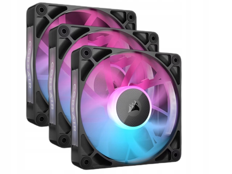 Wentylator Corsair iCUE Link RX120 Rgb Czarny (3 szt.)