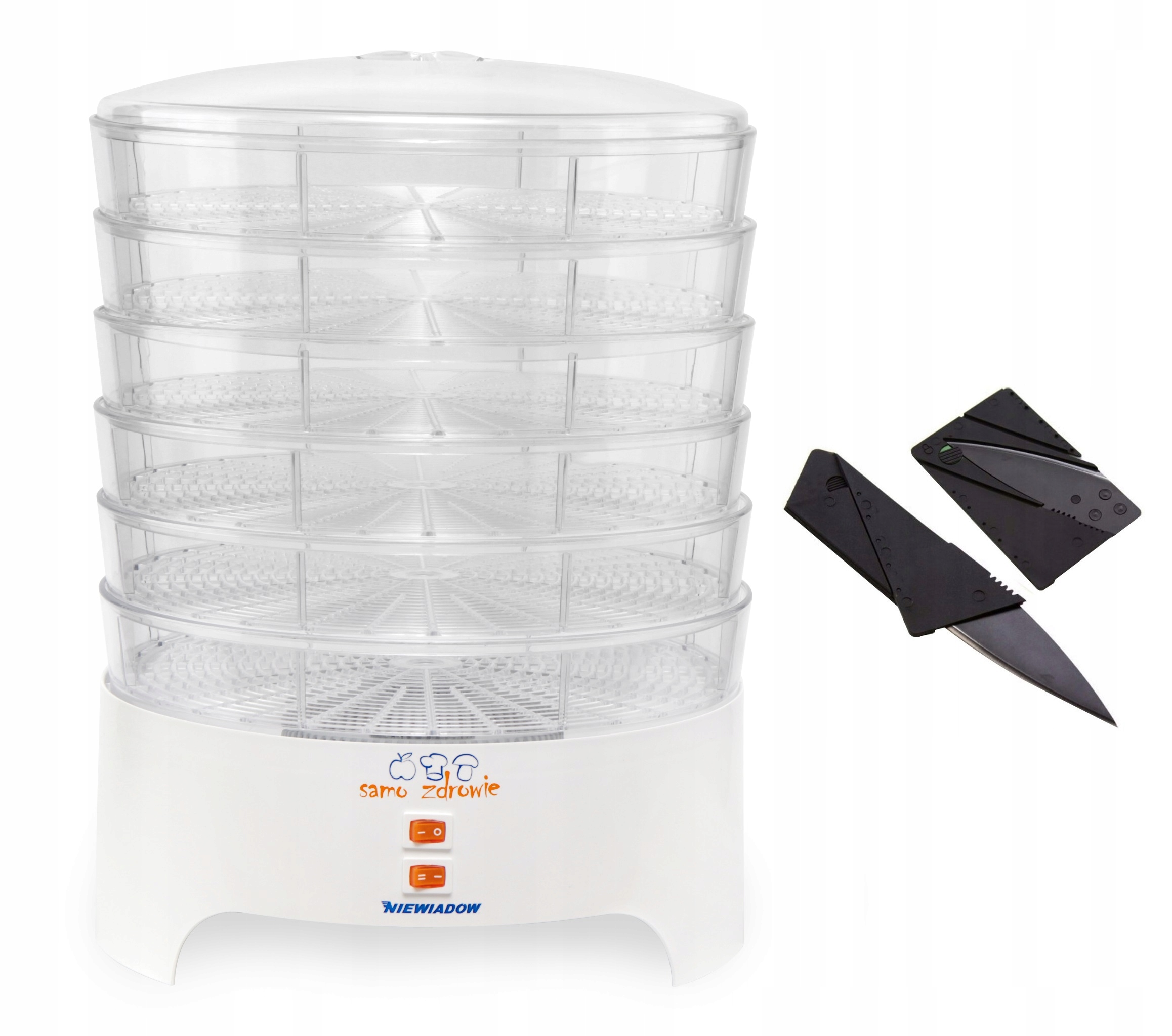 Sušička Hub Plodů Bylin Niewiadów 6 Sít 500W Vyrobená v Polsku