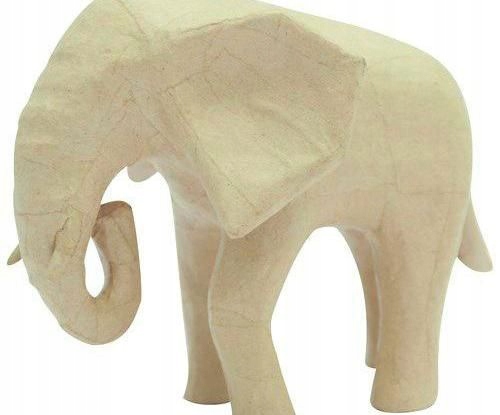 Dekorativní Papírová Figurka Pro Malování Diy Slon africký Decopatch