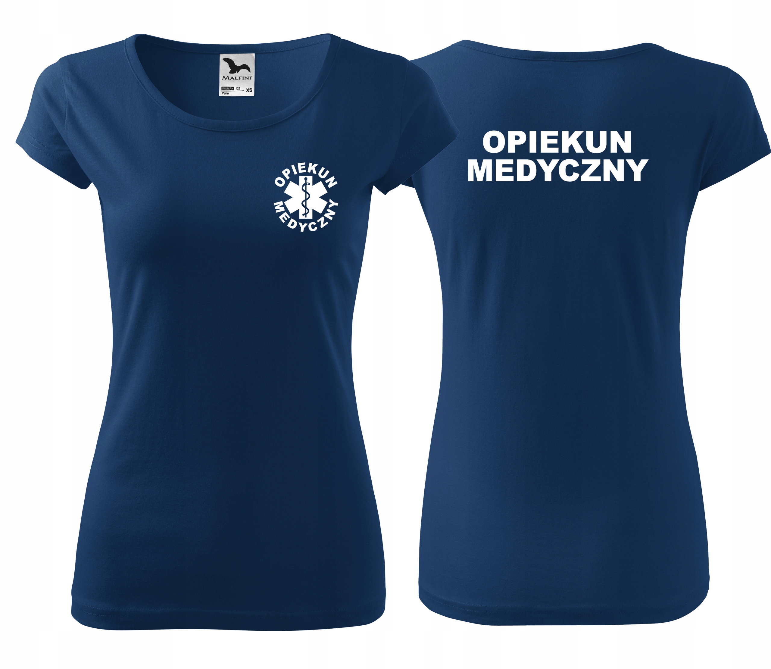 

koszulka Opiekun Medyczny eskulap z nadrukiem S