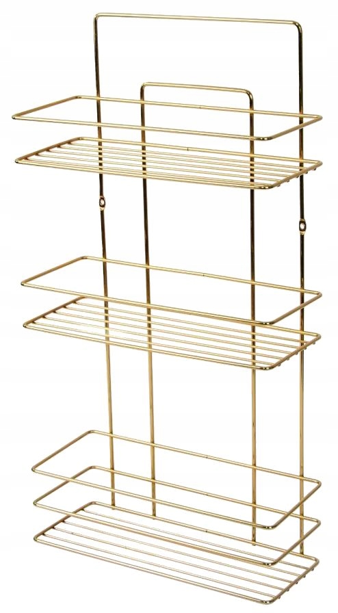 

Półka Łazienkowa/kuchenna 3-POZ Stal Kolor Złoty