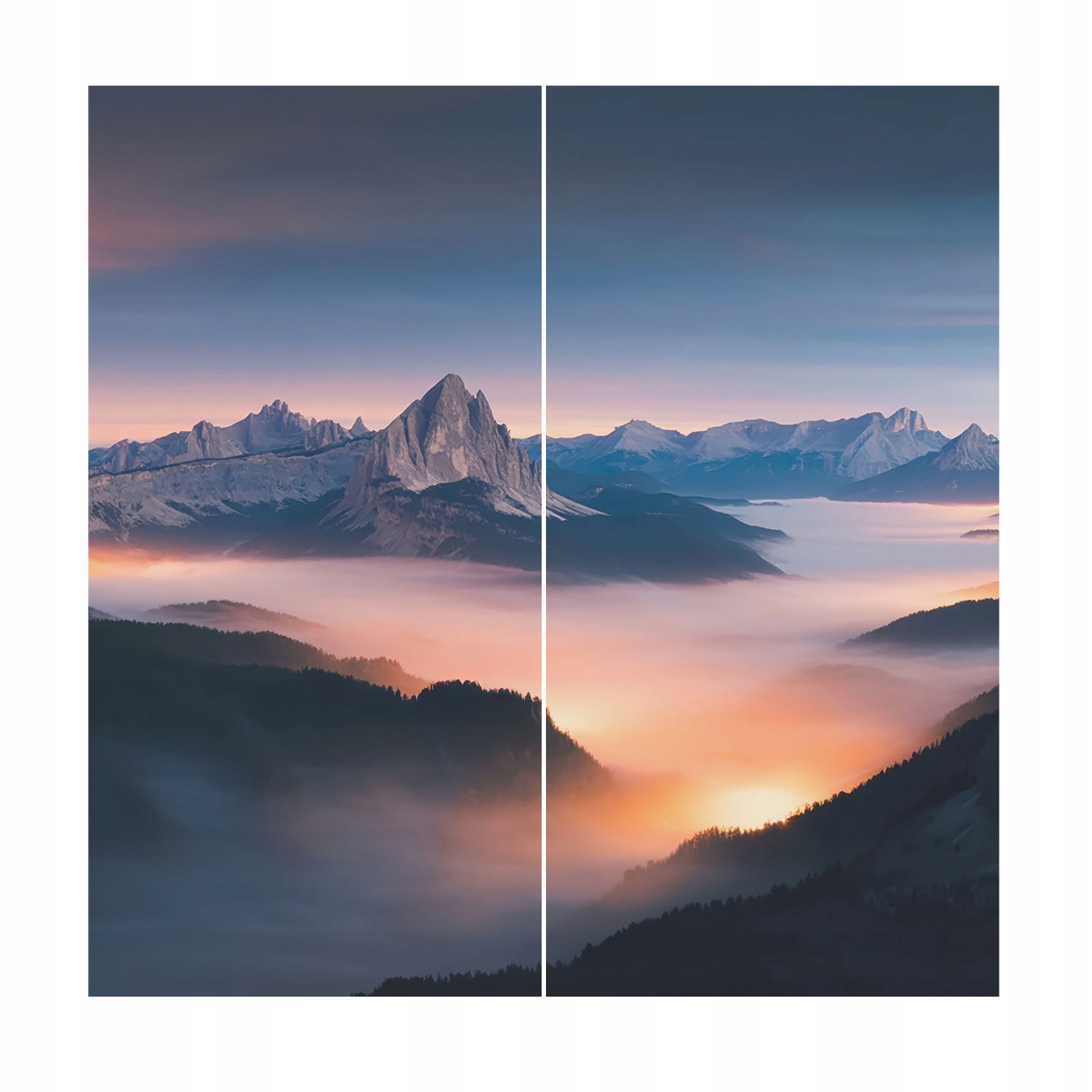 Fototapeta na stenu na vlies do jedálne Vychádzajúce slnko 250 x 250 cm