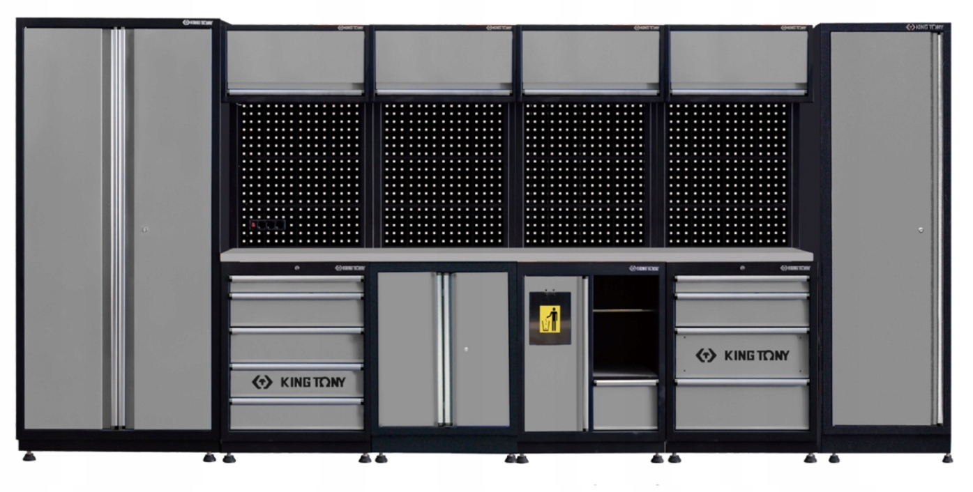 King Tony Sada Dílenského Nábytku Č. 22 (šedá) 4235x600x1900 mm