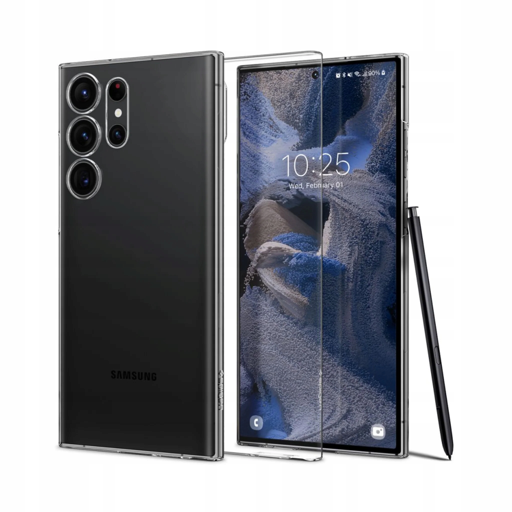 Spigen Air Skin, krystalicznie przezroczysty dla Samsung Galaxy S23 Ultra