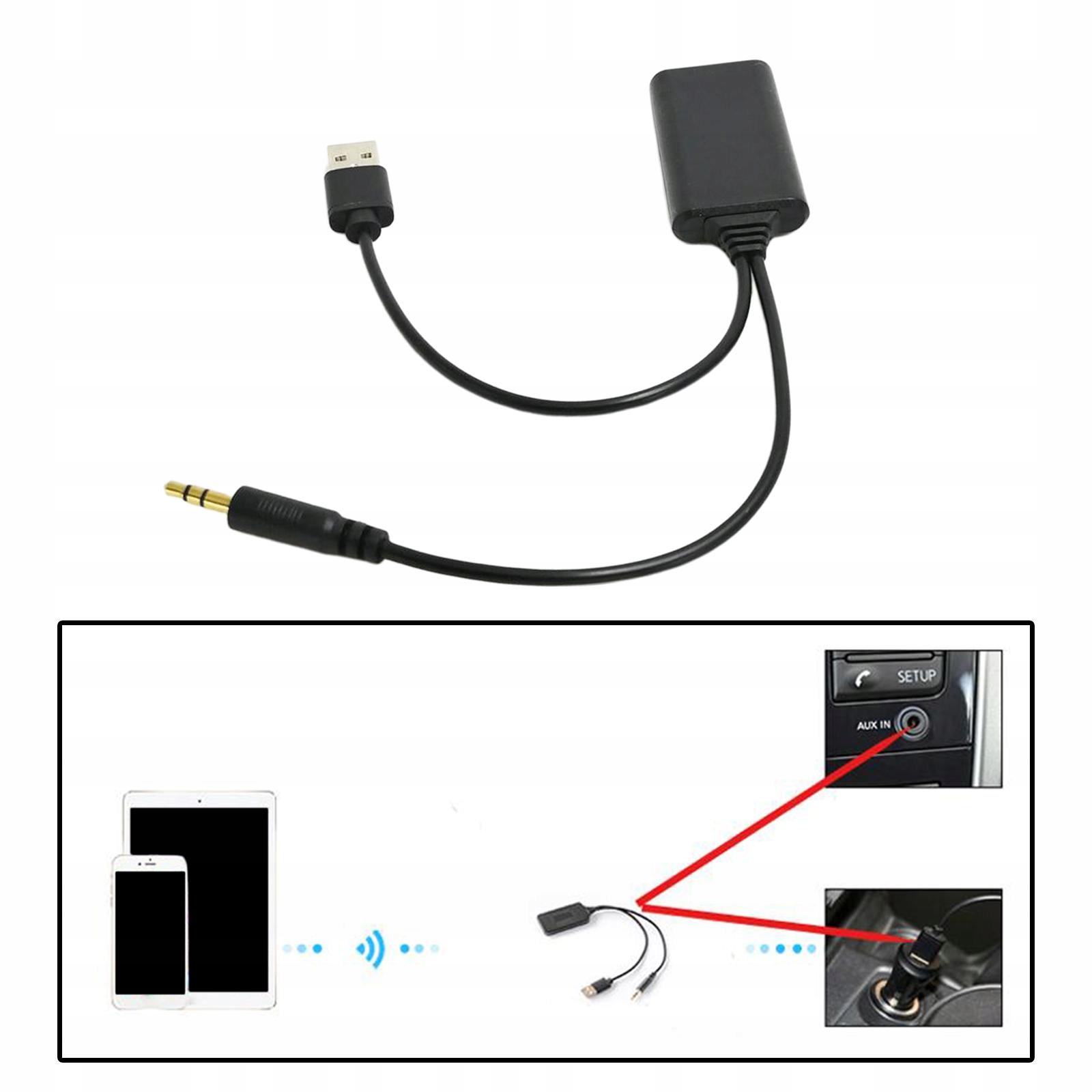 Samochodowy adapter Bluetooth - AUX USB Rodzaj wielopłytowy
