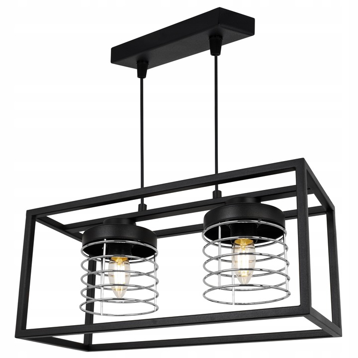 Elegantní závěsná lampa do pokoje pro mládež nad postel Rasti, chromovaná