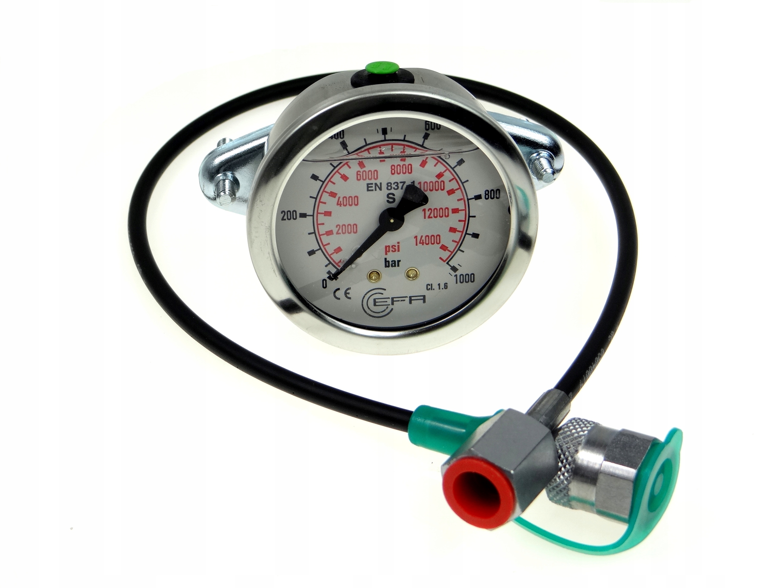Manometr 1000 bar + 3 przewody pomiarowe