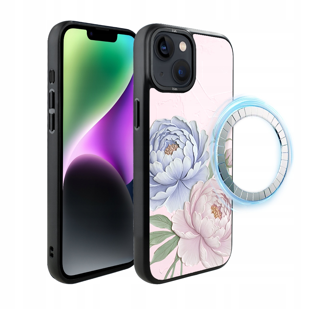 Pouzdro pro iPhone 14 Ibizu DropGuard Matt s MagSafe, pivoňkově růžové