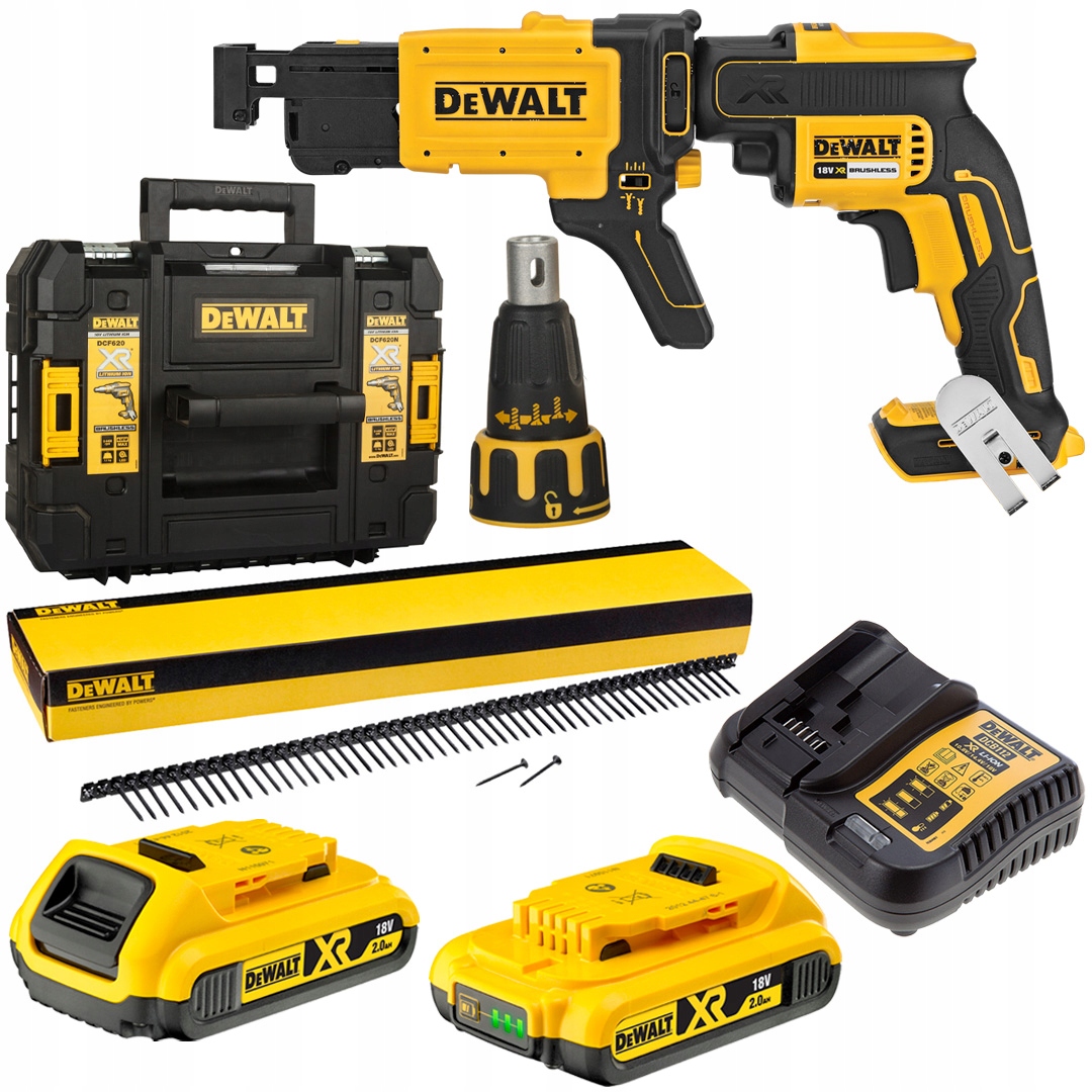 

DeWalt DCF620D2K Wkrętarka 18V do płyt G-k +wkręty