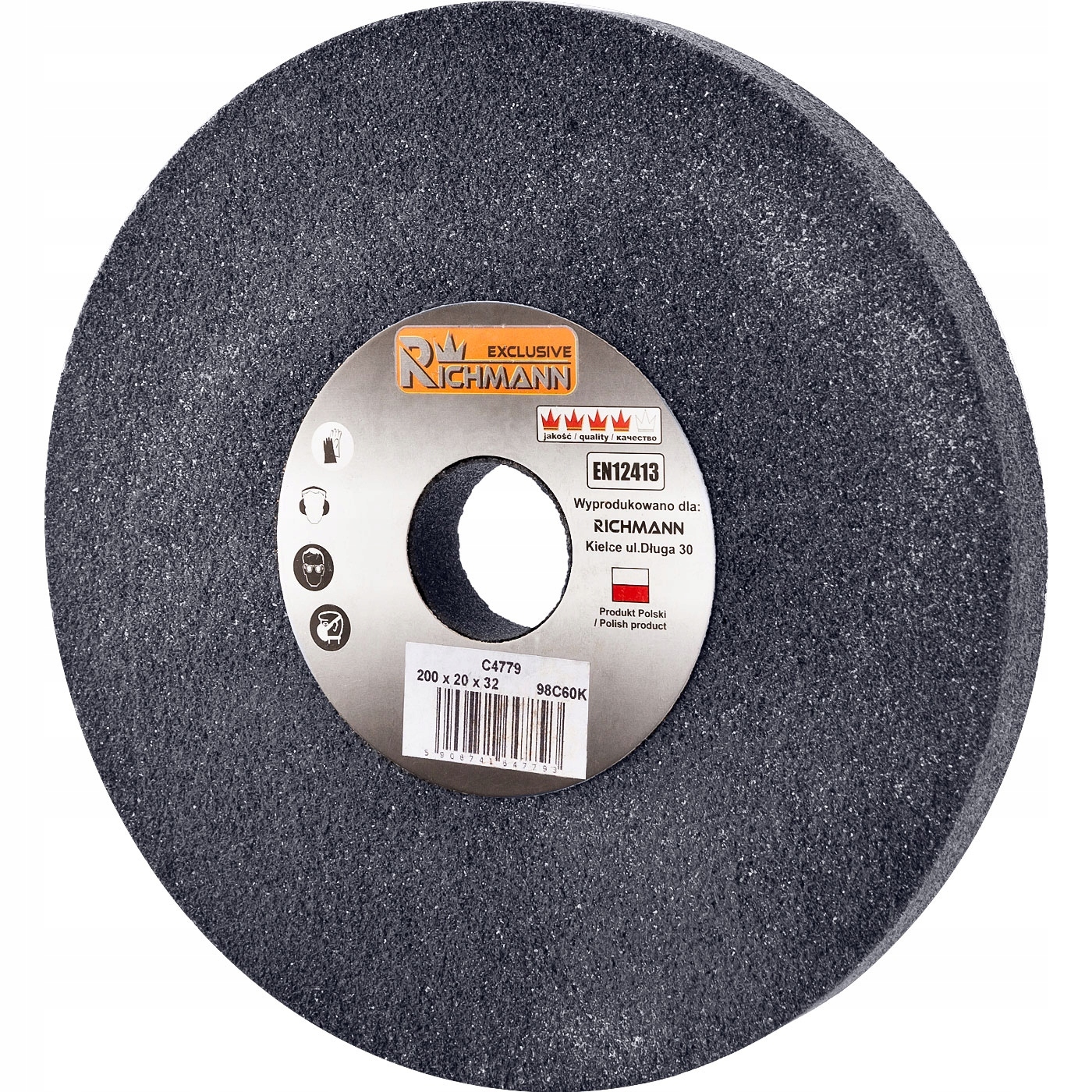 Keramický Brusný Kotouč 250 x 25 x 32 Černý 98C60K Richmann C4780
