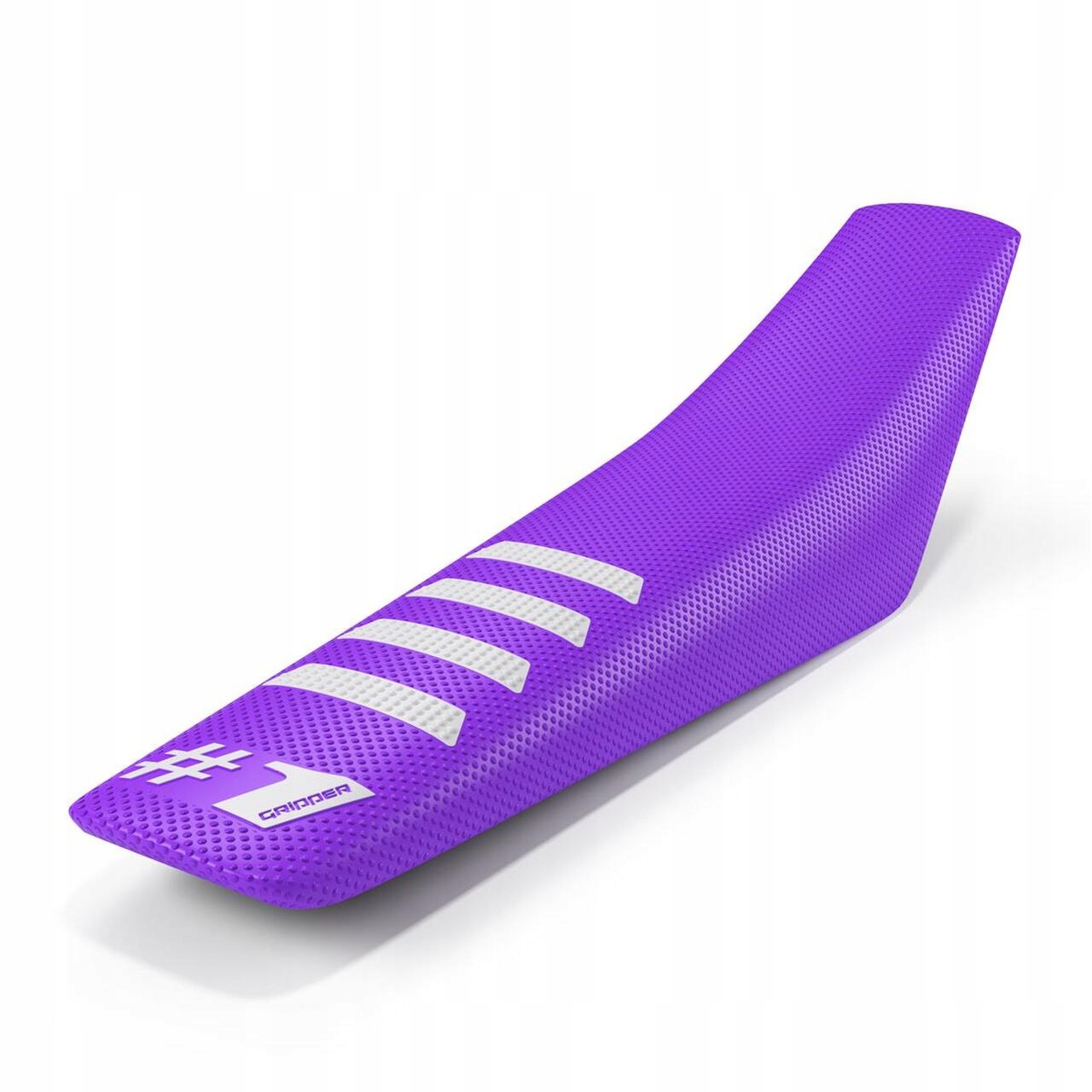 Poťah sedadla OneGripper Ribbed purple/white