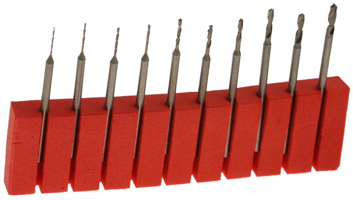 

Zestaw Mini Wierteł Precyzyjnych Wiertła 0,6-2,3mm
