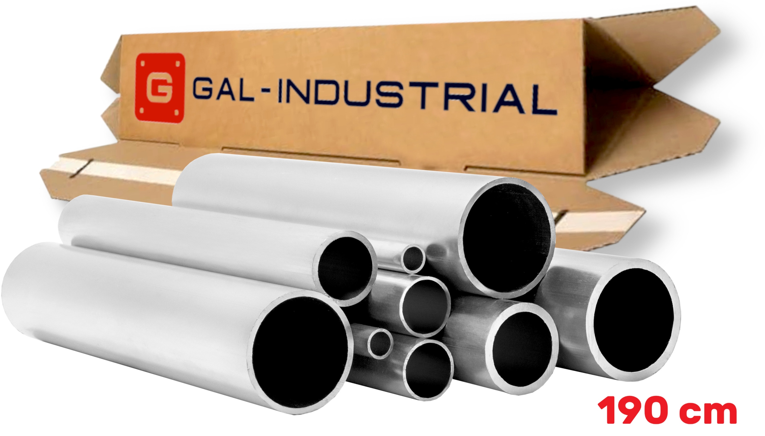 Aluminiová Trubka 40x3 mm 190 cm Kulatá Trubka Fi 40 Řezání Na Míru